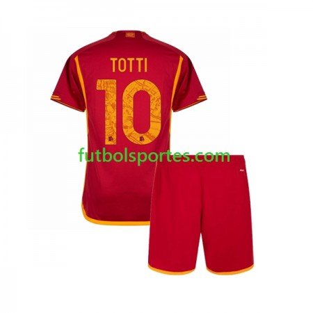 Camiseta AS Roma Totti 10 Niño Primera Equipación 2023/2024